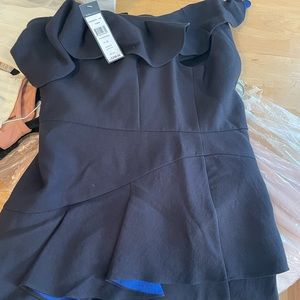 Bcbg one shoulder dress